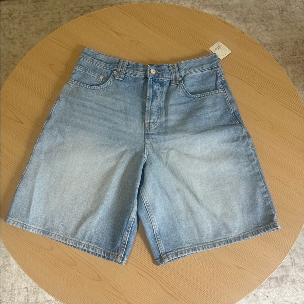 Free People Montana Denim Shorts Cowgirl Blues Size 29 NWT - Picture 4 of 10